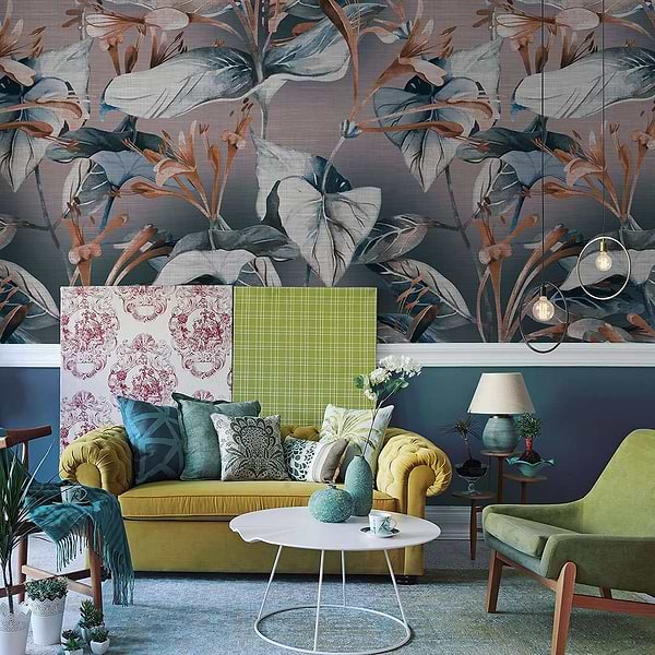 Ironblue-behang-Tapete-Inkiostro Bianco-Selected Wallpapers