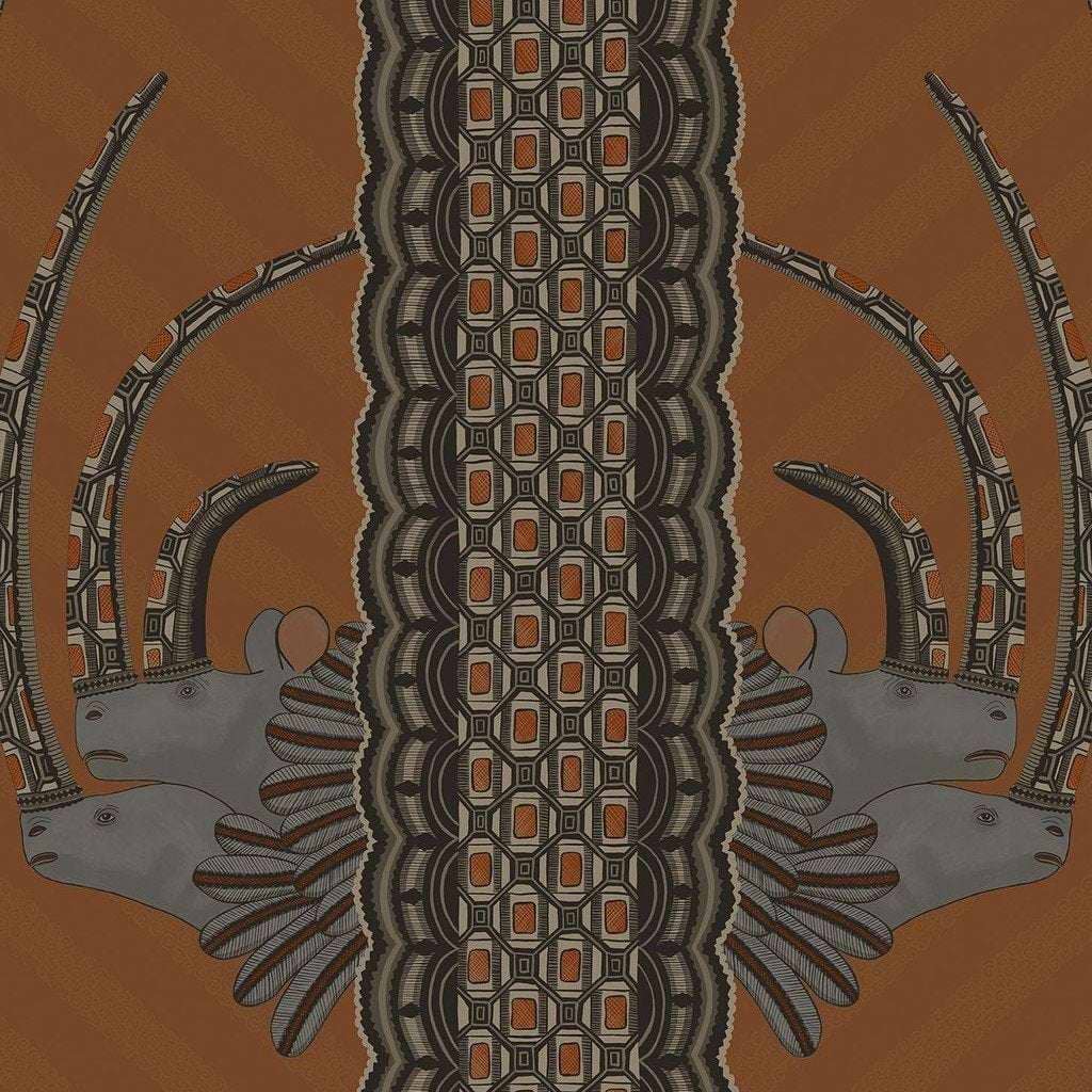 Jabu-Behang-Tapete-Cole & Son-Soot on Ginger-Rol-109/3018-Selected Wallpapers