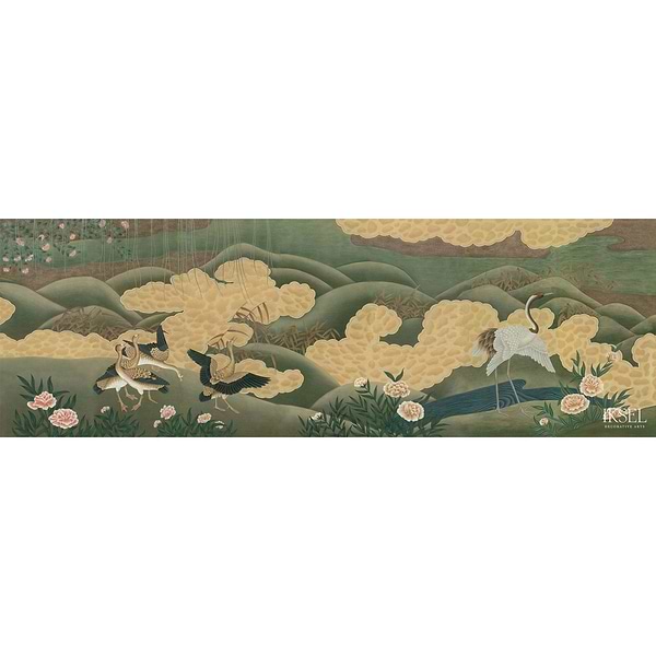 Japanese Cranes-behang-Iksel-Selected Wallpapers