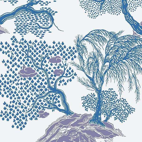 Jardin Dasie-behang-Tapete-Isidore Leroy-Blanc bleu-Rol-06240506-Selected Wallpapers