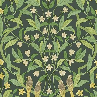 Jasmine & Serin Symphony-behang-Tapete-Cole & Son-Yellow-Rol-117/10029-Selected Wallpapers