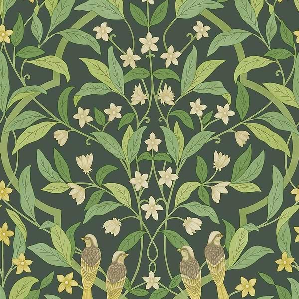 Jasmine & Serin Symphony-behang-Tapete-Cole & Son-Yellow-Rol-117/10029-Selected Wallpapers