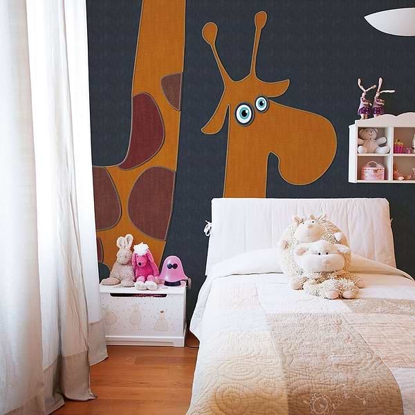 Joy Safari-behang-Tapete-Inkiostro Bianco-Selected Wallpapers