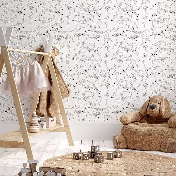 Jumping Bambis-behang-Tapete-Coordonne-Selected Wallpapers