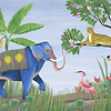Jungle Friends-behang-Tapete-Coordonne-Lavender-Non Woven-9700150-Selected Wallpapers