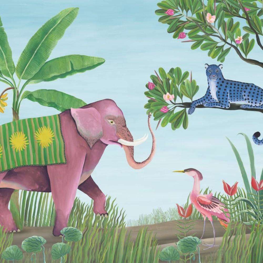 Jungle Friends-behang-Tapete-Coordonne-Glacier-Non Woven-9700151-Selected Wallpapers