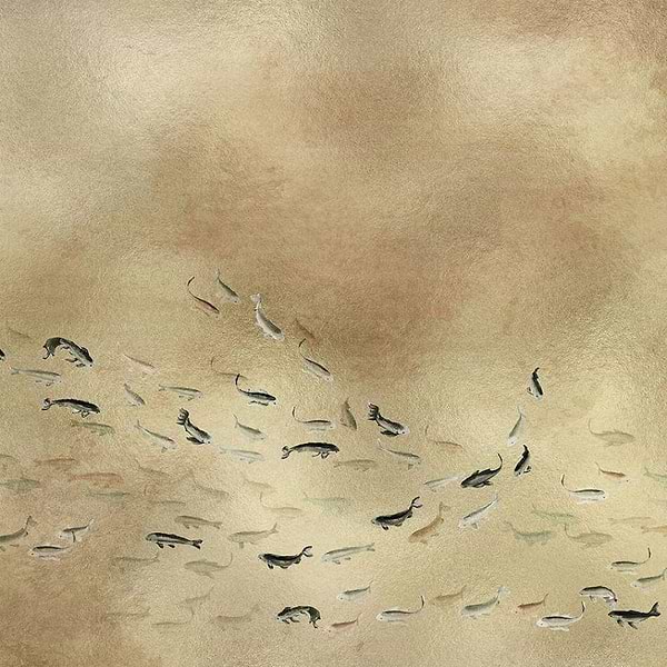 Koi Metallics-Behang-Tapete-Coordonne-Gold-Metallics-9600060-Selected Wallpapers