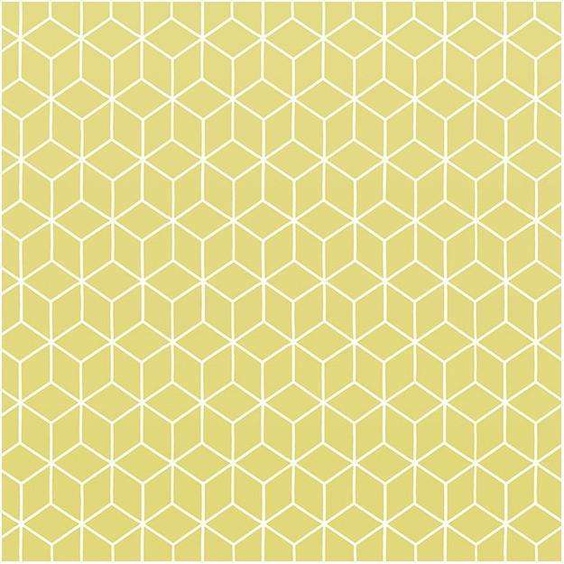 Kube-behang-Tapete-Les Dominotiers-Yellow-Non Woven 70 cm-DOM5/3-Selected Wallpapers