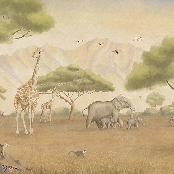 L'Arbre aux secrets-behang-Tapete-Les Dominotiers-Multicolore-Non Woven 70 cm-DOM803-Selected Wallpapers