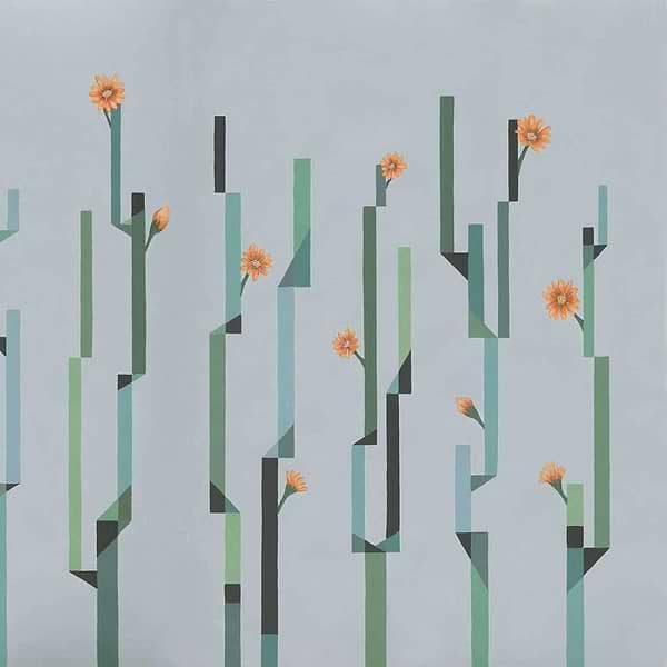 La Bien Querida - Flor de Cactus-Behang-Tapete-Coordonne-Dia-Non Woven-8000054N-Selected Wallpapers