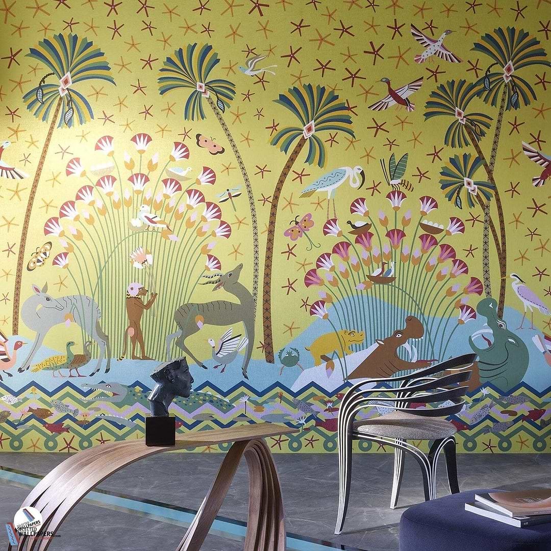 La Faune et La Flore-Behang-Tapete-Pierre Frey-Selected Wallpapers