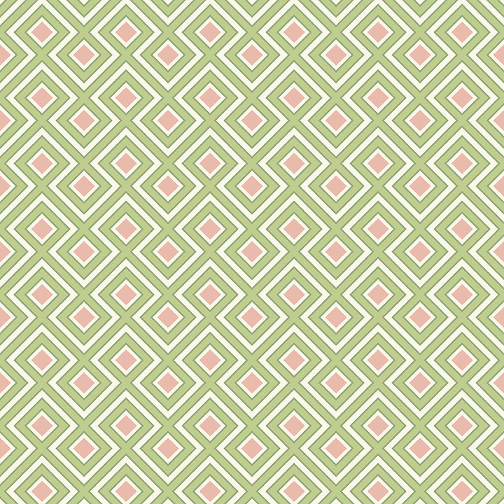 La Fiorentina Small-Behang-Tapete-GP&J Baker-Green/Blush-Rol-BW45098.2-Selected Wallpapers
