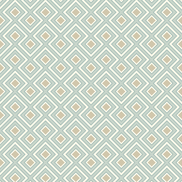La Fiorentina Small-Behang-Tapete-GP&J Baker-Aqua-Rol-BW45098.4-Selected Wallpapers