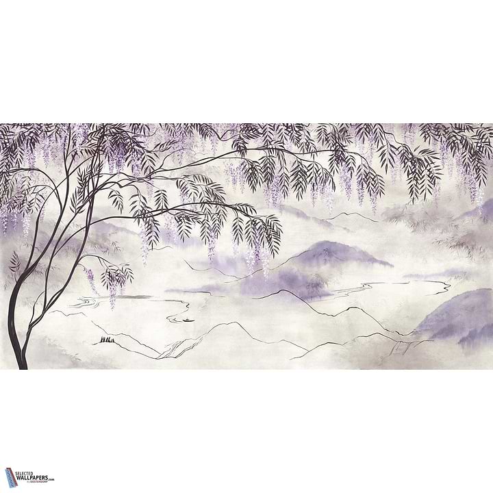 La Princess des glycines-behang-Tapete-Les Dominotiers-Selected Wallpapers