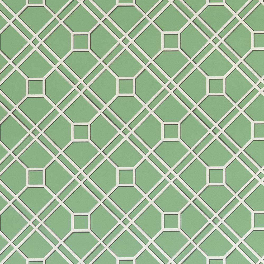 Langdale Trellis-behang-Tapete-GP&J Baker-Green-Rol-BW45071.10-Selected Wallpapers