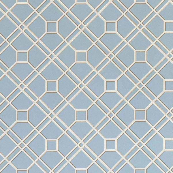 Langdale Trellis-behang-Tapete-GP&J Baker-Soft Blue-Rol-BW45071.9-Selected Wallpapers