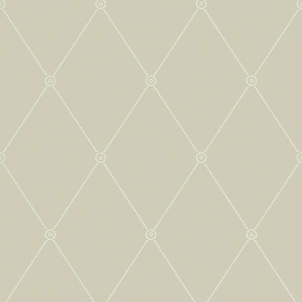 Large Georgian Rope Trellis-Behang-Tapete-Cole & Son-Olive-Rol-100/13065-Selected Wallpapers