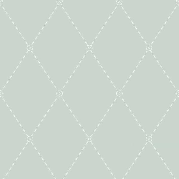 Large Georgian Rope Trellis-Behang-Tapete-Cole & Son-Duck Egg-Rol-100/13066-Selected Wallpapers