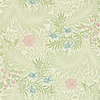 Larkspur-behang-Tapete-Morris & Co-Green/Coral-Rol-212558-Selected Wallpapers