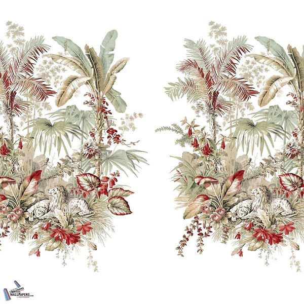 Le Repos des Fauves-Behang-Tapete-Pierre Frey-Sous Bois-Set-FP915001-Selected Wallpapers