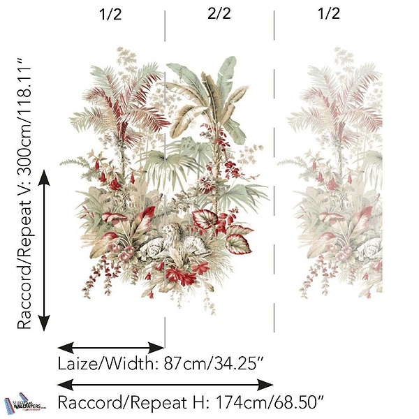 Le Repos des Fauves-Behang-Tapete-Pierre Frey-Selected Wallpapers