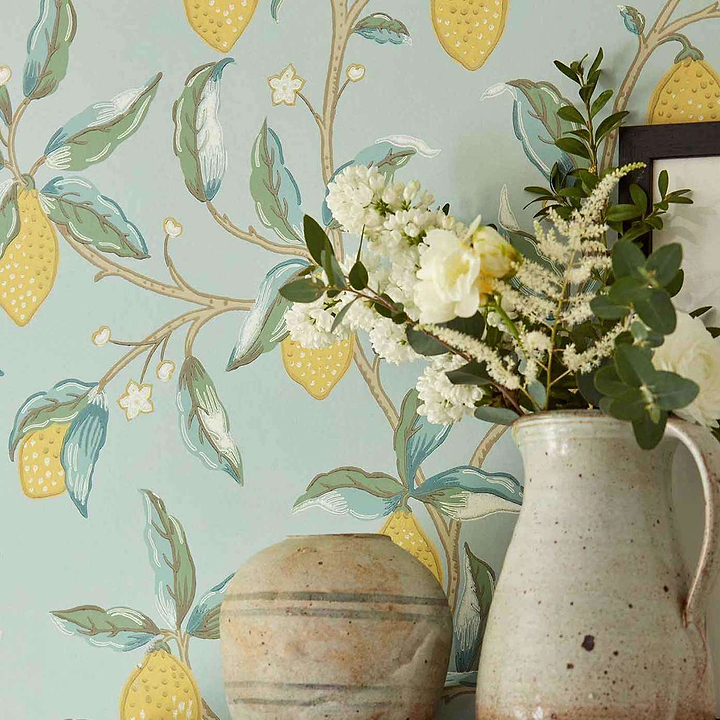 Lemon Tree-behang-Tapete-Morris & Co-Selected Wallpapers