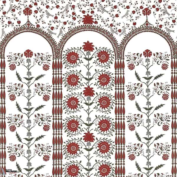 Les Arcades Albertine-behang-Tapete-Braquenie-Rouge-Paneel-BP348001-Selected Wallpapers