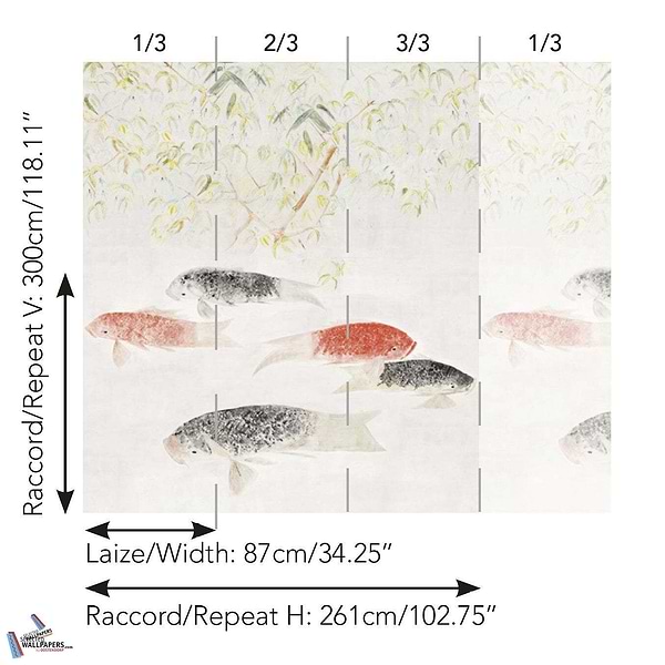 Les Carpes-Behang-Tapete-Pierre Frey-Selected Wallpapers