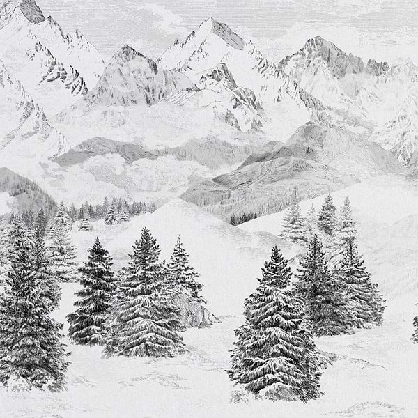 Les Cimes-behang-Tapete-Isidore Leroy-Natural-Non Woven-6243805-Selected Wallpapers