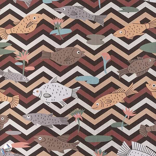 Les Poissons du Nil-Behang-Tapete-Pierre Frey-Cafe-Meter (M1)-FP893002-Selected Wallpapers