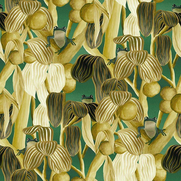 Les grenouilles de Chavroches-behang-Tapete-Arte-Camouflage-Meter (M1)-97510-Selected Wallpapers