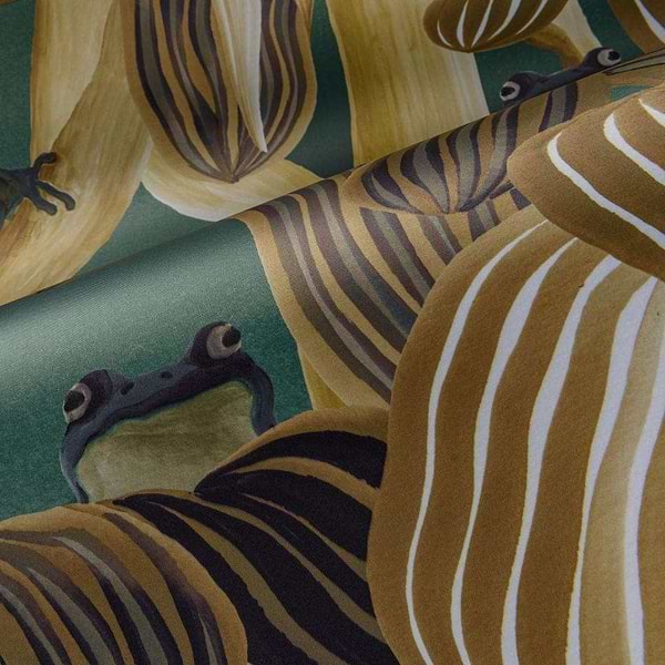 Les grenouilles de Chavroches-behang-Tapete-Arte-Selected Wallpapers