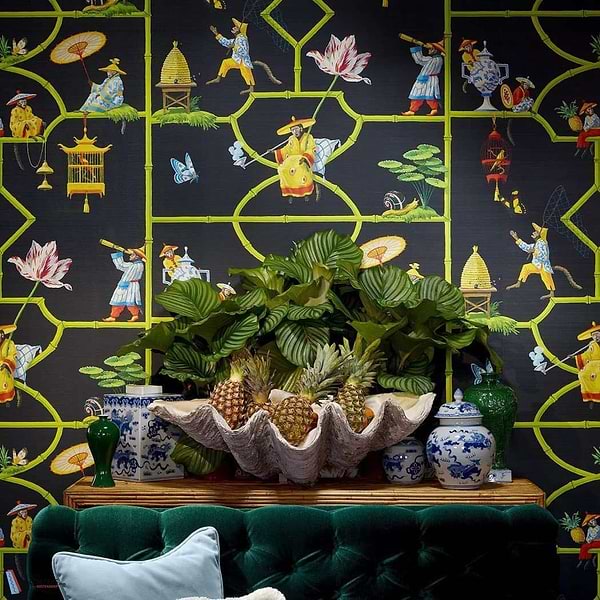 Les singes savants-behang-Tapete-Pierre Frey-Selected Wallpapers