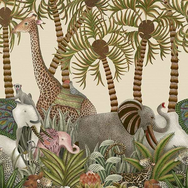 Letaba March Grasscloth-Behang-Cole & Son-Cream-Rol-119/11047-Selected Wallpapers