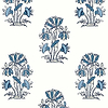 Lily Flower-Behang-Tapete-Thibaut-Blue and White-Rol-T13204-Selected Wallpapers