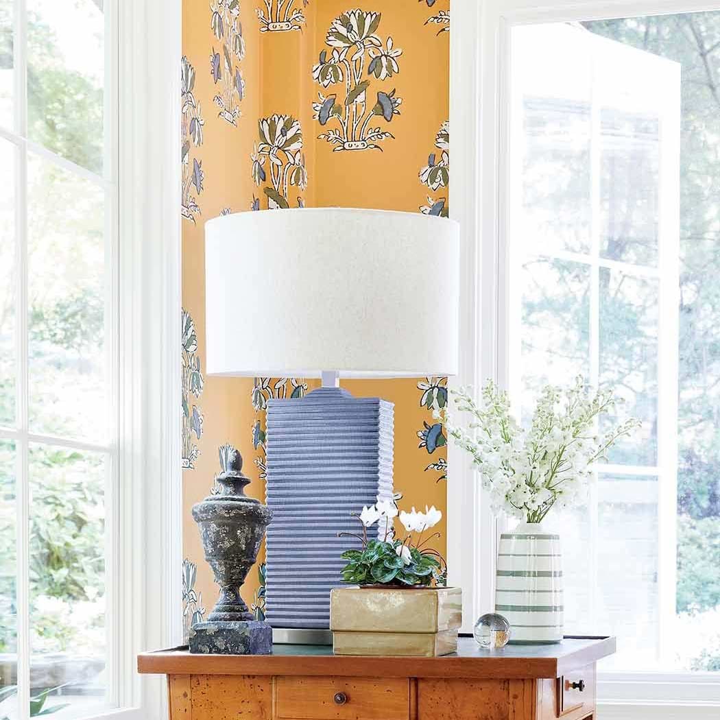 Lily Flower-Behang-Tapete-Thibaut-Selected Wallpapers