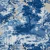 Lincoln Toile-Behang-Tapete-Thibaut-Blue and Flax-Rol-T10864-Selected Wallpapers