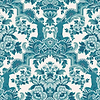 Lola-behang-Tapete-Cole & Son-Petrol Blue-Rol-117/13042-Selected Wallpapers