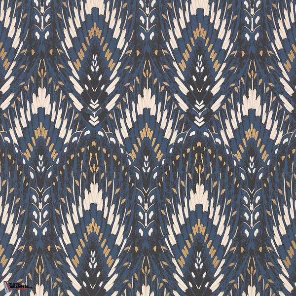 Lolana Wallcovering-Behang-Tapete-Romo-Cobalt-Rol-W452/04-Selected Wallpapers