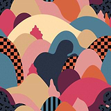 Lolita-behang-Tapete-Inkiostro Bianco-Dark-Vinyl 68 cm-INKILSN2001-Selected Wallpapers