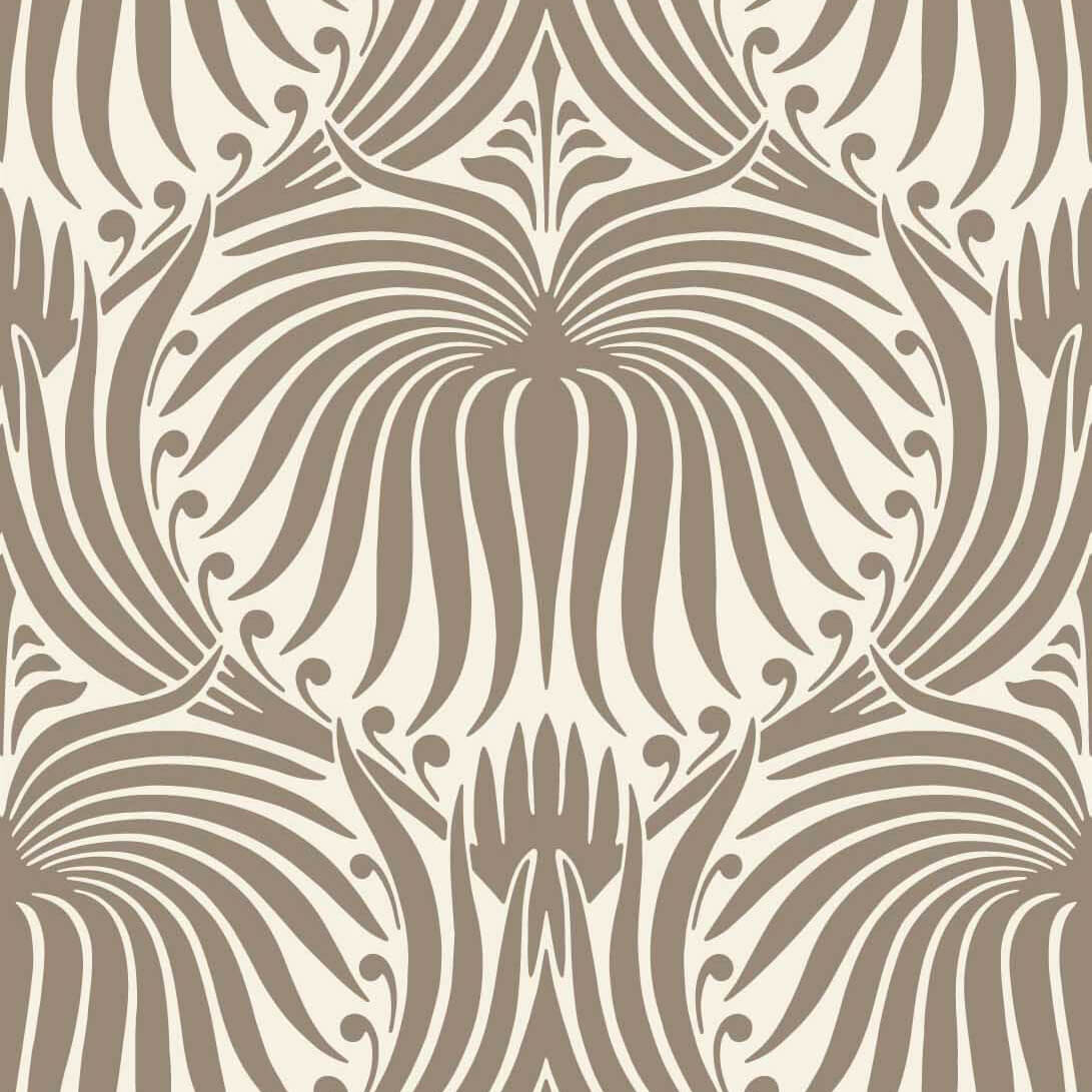 Lotus-Behang-Tapete-Farrow & Ball-Mouse's Back-Rol-BP2013-Selected Wallpapers