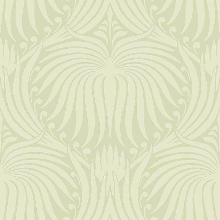 Lotus-Behang-Tapete-Farrow & Ball-Tunsgate Green-Rol-BP2041-Selected Wallpapers