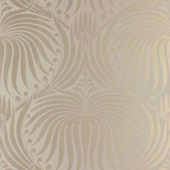 Lotus-Behang-Tapete-Farrow & Ball-Bespoke Gold Silver-Rol-BP2066-Selected Wallpapers