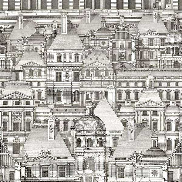 Louvre-behang-Tapete-Mind the Gap-Black & White-300 cm (standaard)-WP20020-Selected Wallpapers