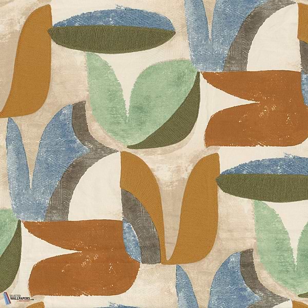 Lovesong stof-Fabric-Tapete-Casamance-Moutarde Olive-Meter (M1)-44720222-Selected Wallpapers