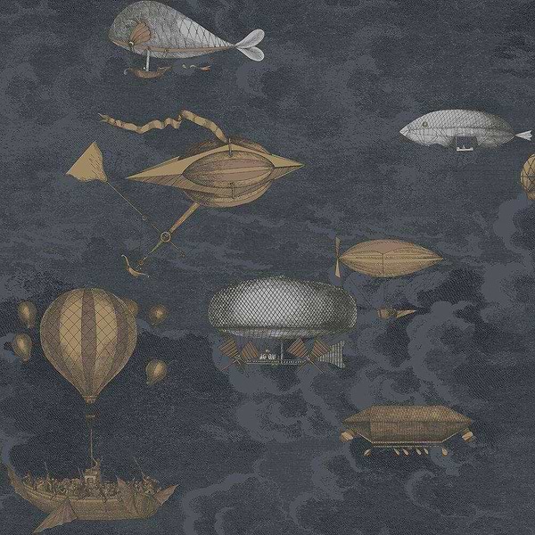 Macchine Volanti-behang-Tapete-Cole & Son-Antraciet-Rol-114/1002-Selected Wallpapers