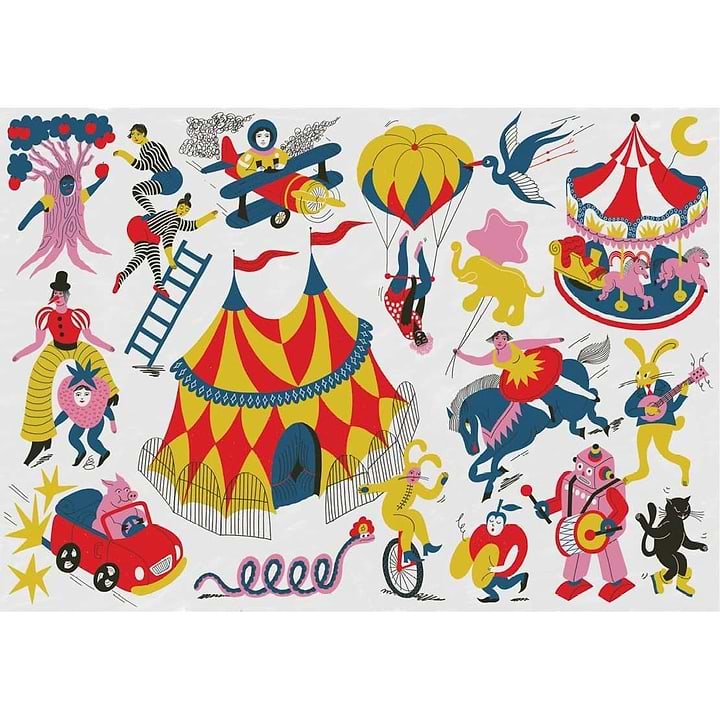 Magic Circus-behang-Tapete-Coordonne-Selected Wallpapers