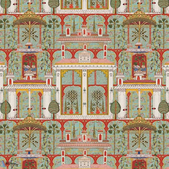 Majorelle Garden-behang-Tapete-Mind the Gap-Agate-300 cm (standaard)-WP20748-Selected Wallpapers