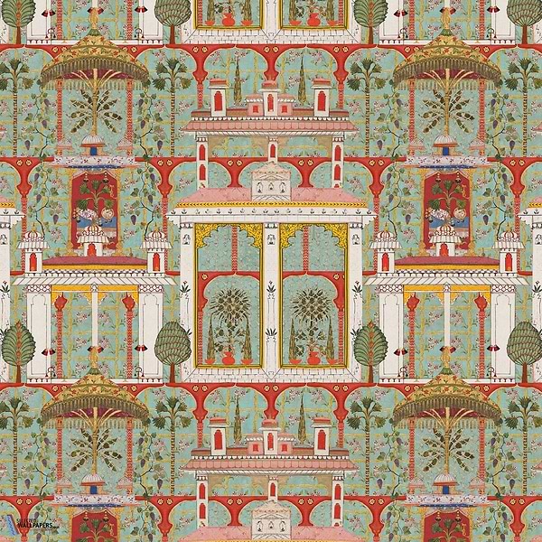 Majorelle Garden-behang-Tapete-Mind the Gap-Agate-300 cm (standaard)-WP20748-Selected Wallpapers