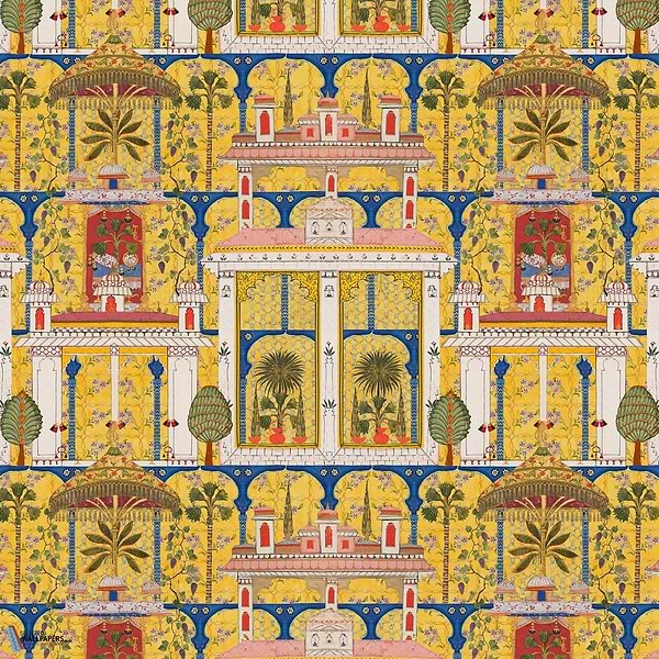 Majorelle Garden-behang-Tapete-Mind the Gap-Yellow-300 cm (standaard)-WP20749-Selected Wallpapers